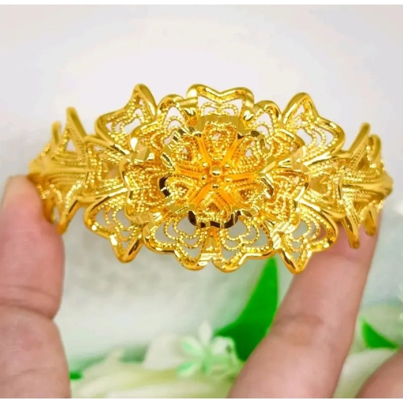 Gelang Bunga bangkok Premium Xuping terbaru Lapis Emas24k