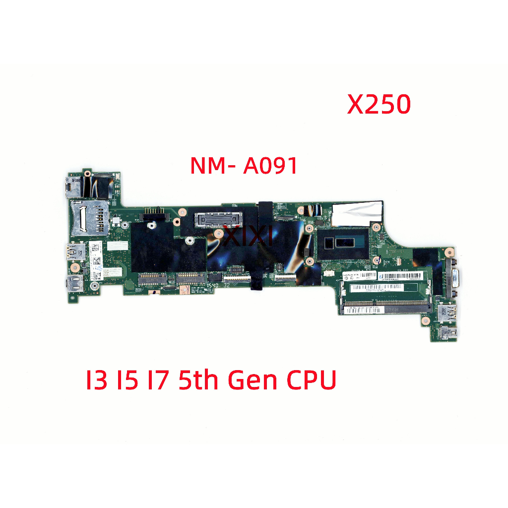 Lenovo Thinkpad X240 X250 Notebook Laptop Mainboard-NM-A091 Mesin Motherboard