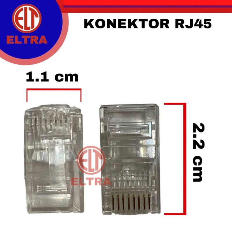 Konektor modular RJ45 cat6 ecer 1 pcs tembus anti gagal commscope connector Rj4510gbps