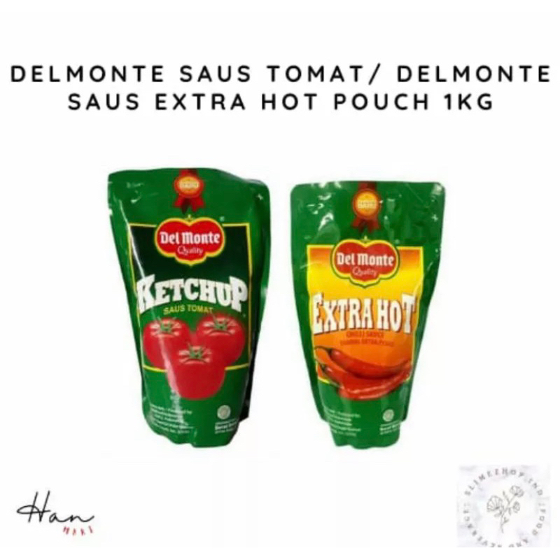 Delmonte Saus Tomat/Delmonte extra hot pouch 1kg
