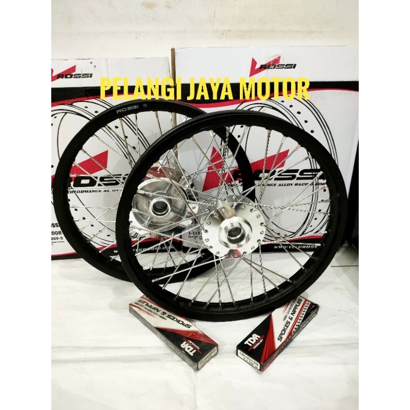 Sepaket Velg Vega New / Vega ZR / Vega RR / Tromol Set Jari Velg Plus Rakitan Stell Jari Jari Tingga