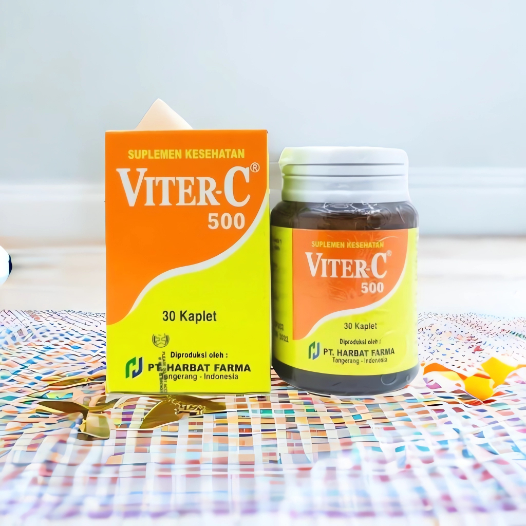 Viter-C  Suplemen Kesehatan Vitamin C 500 mg 1 pack isi 30 kaplet