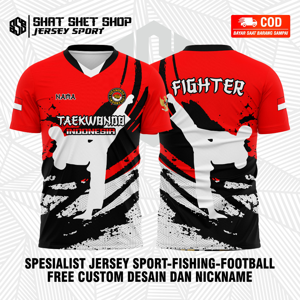 Kaos Jersey Taekwondo Fighter Terbaru
