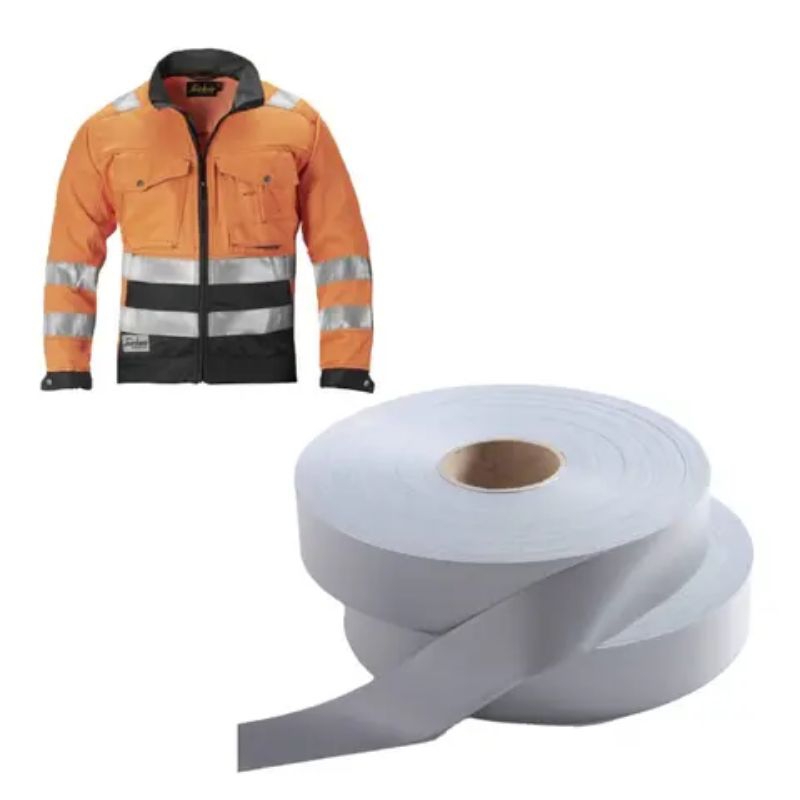 Pita Scotlight Scotlite Skotlet Kain / Pita Reflective Kain Lebar 2,5cm dan 3 cm Harga / Roll