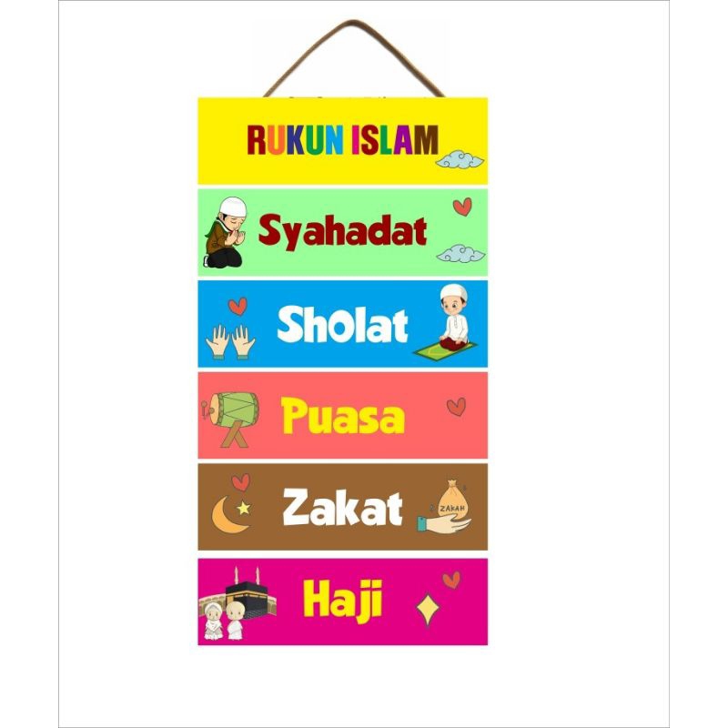 

Hiasan dinding Rukun Islam dan Rukun Iman