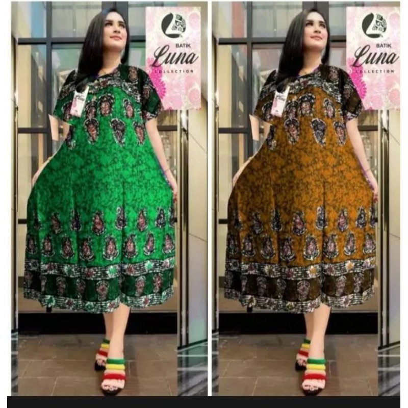 daster payung,daster batik,daster model kekinian,daster viral,ld 130cm panjang baju 130 cm