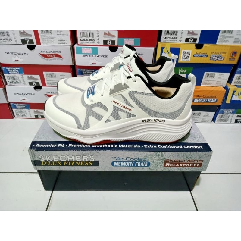 SIZE 40,41,42 SKECHERS DLUX FITNESS 232357WBRD