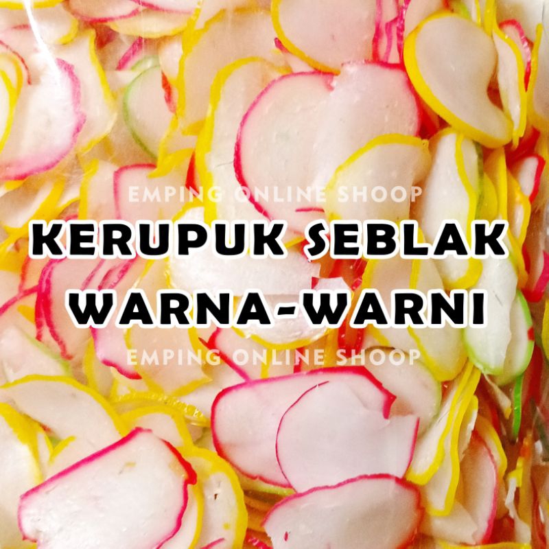 

KERUPUK SEBLAK WARNA WARNI KEMASAN 500Gr