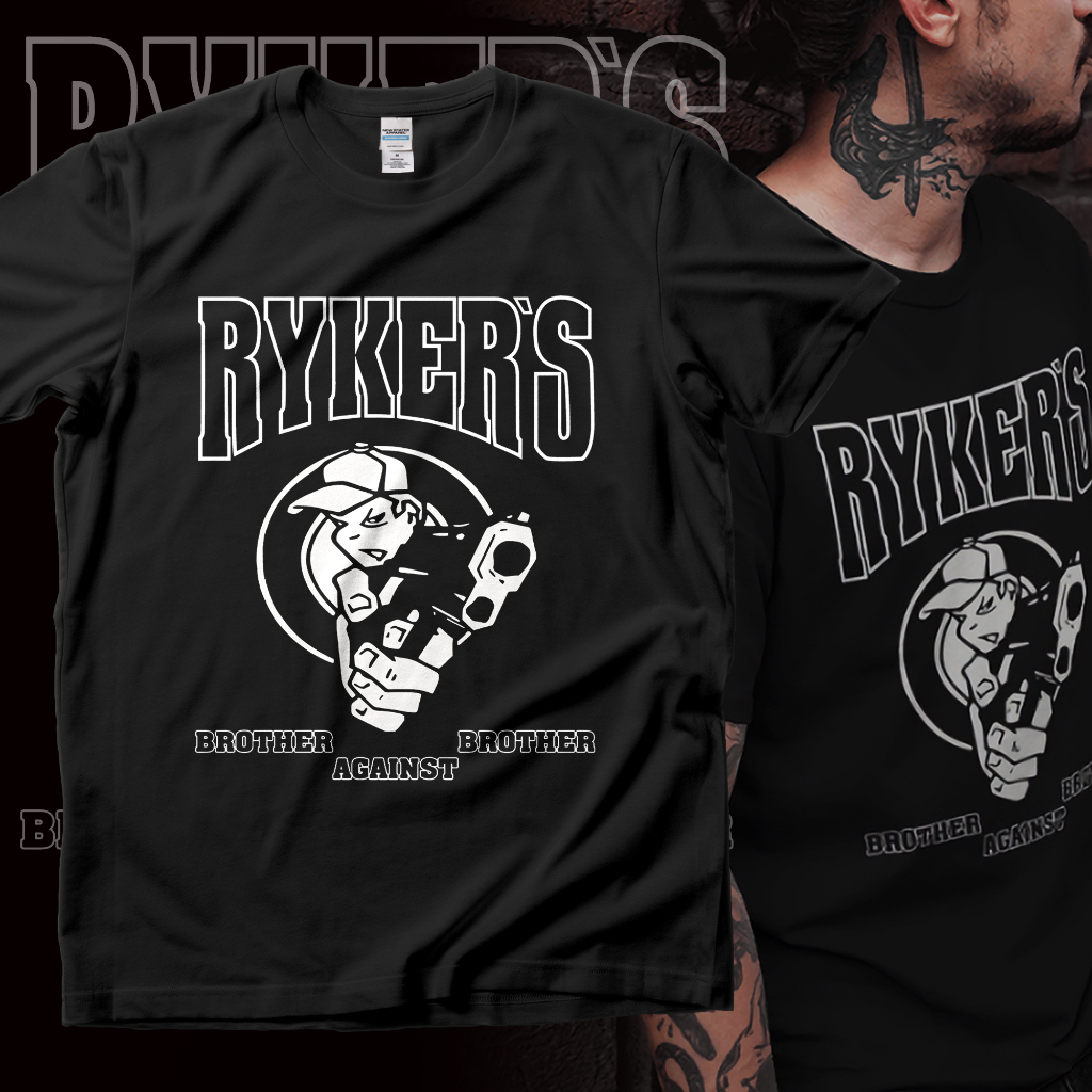 KAOS BAND HARDCORE RYKERS - PREMIUM 100% COTTON (TANPA JAHITAN SAMPING)