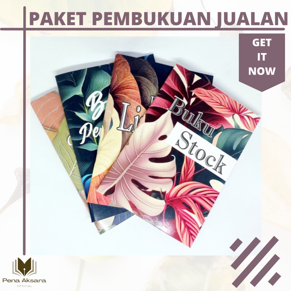 

Paket Pembukuan Bisnis Buku Jualan, Buku Stok, dan Buku Rekap Penjualan