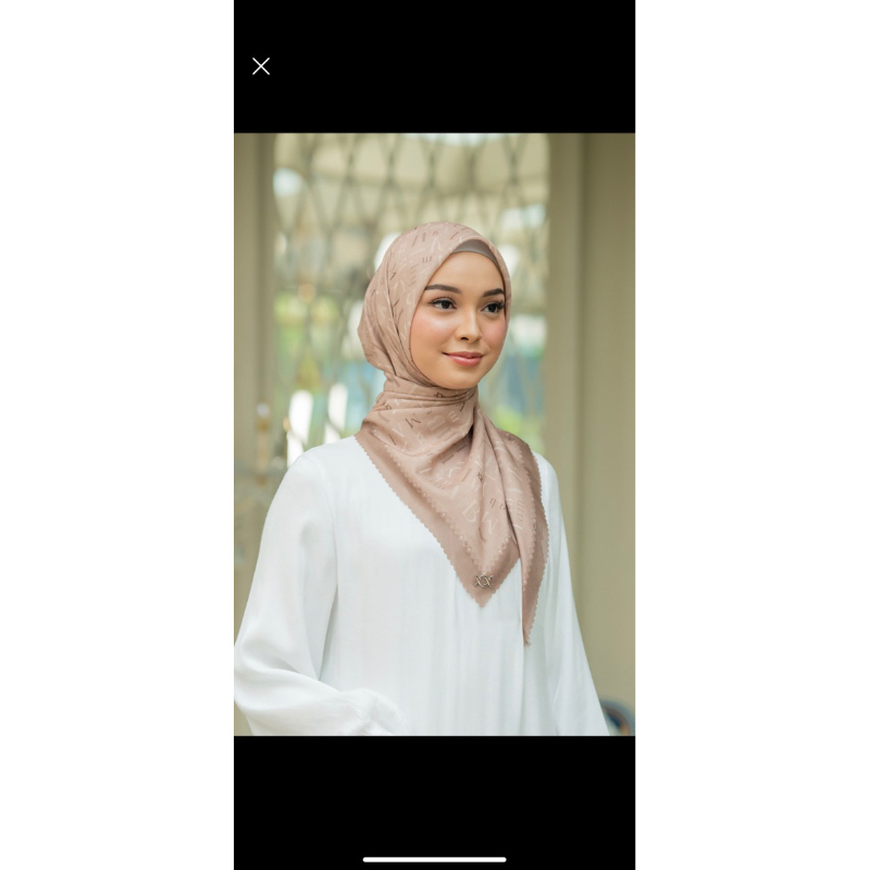 NEW wearingklamby Typography Scarf Biscoff / gonegani heavenlights