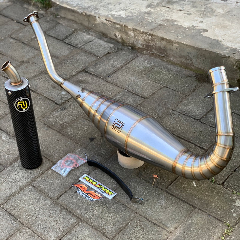 Kenalpot Knalpot PEKAJAMAN MUFFLER NINJA R SS Cobra Slincer Carbon Kevlar Original PEKAJAMAN MUFFLER