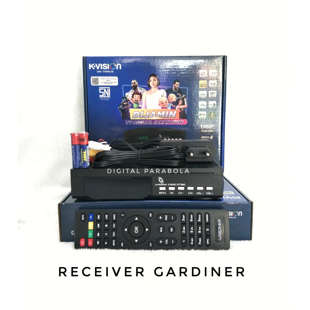 RECEIVER PARABOLA GARDINER GOL Kvision K-Vision Gardiner OTTIMO + Voucher saldo 50rb BY KVISION MNC