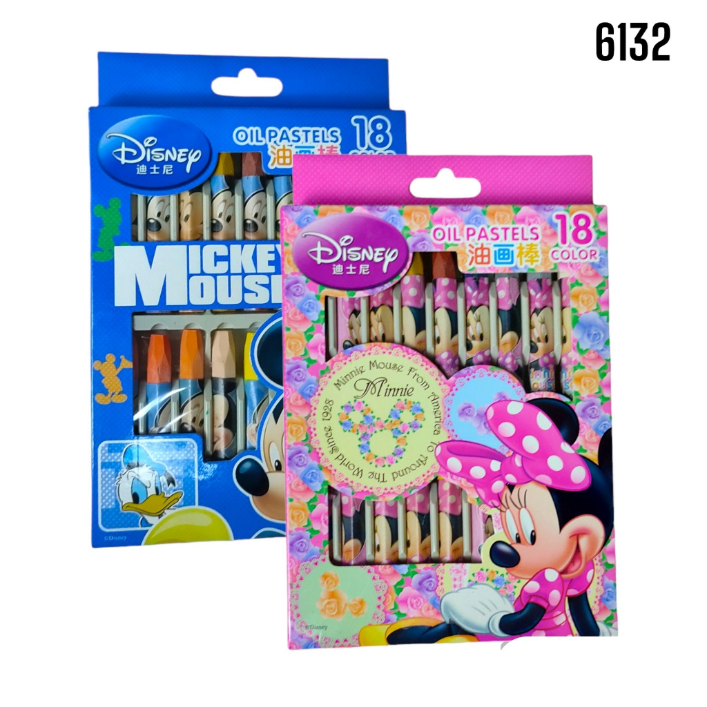 

OBRAL Crayon Oil Pastel Impor Karakter Mickey Mouse dan Minnie Mouse Krayon Minyak Alat Mewarnai Anak Sekolah Fancy