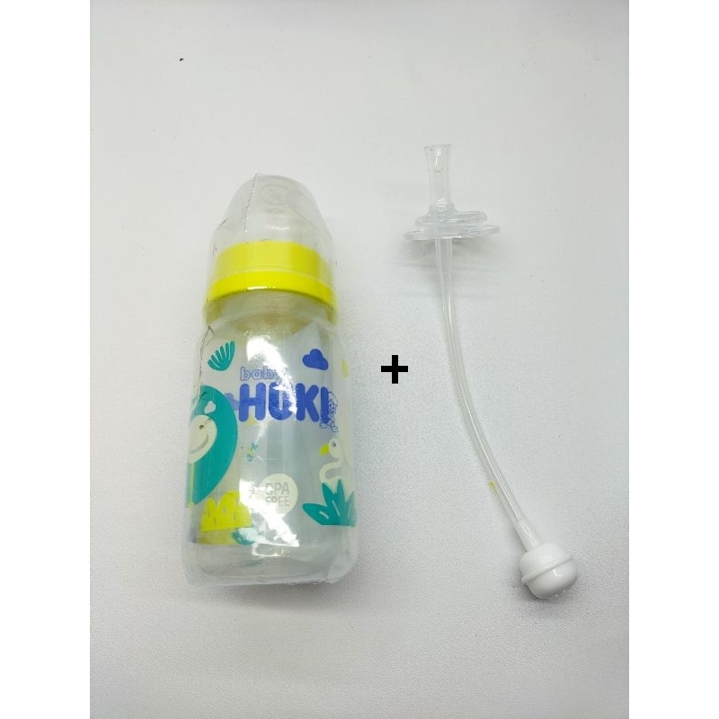 Paket Botol Susu 120 Ml DOT Gepeng+Sedotan