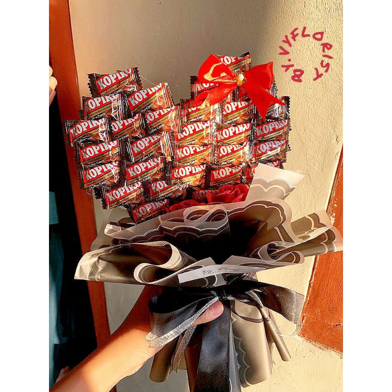 

Bouquet Permen 2 sisi Buket Permen Lucu custom