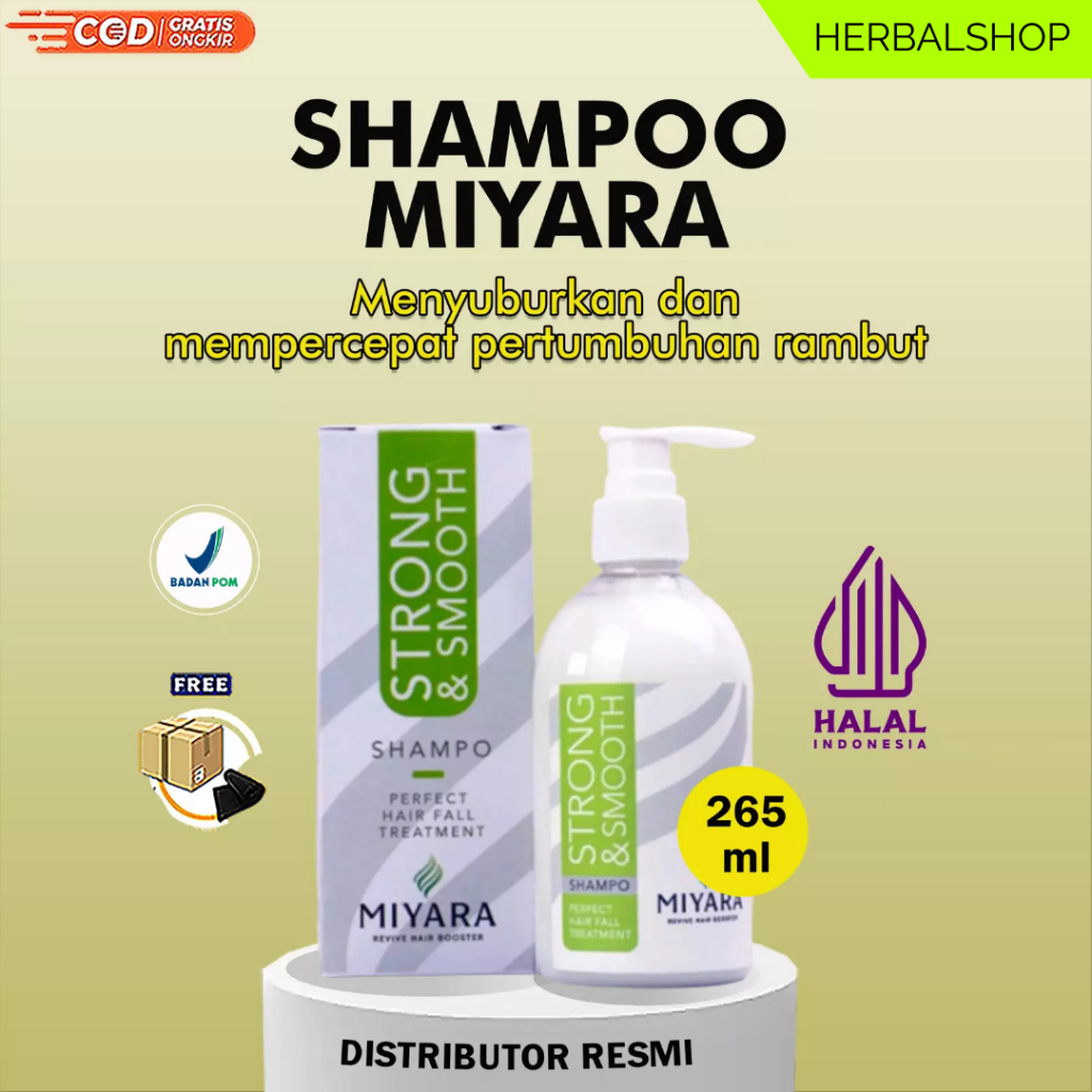 MIYARA SHAMPOO HAIR TREATMENT STRONG SMOOTH SHAMPO PERAWATAN RAMBUT - Miyara Strong Smooth Shampo Pe