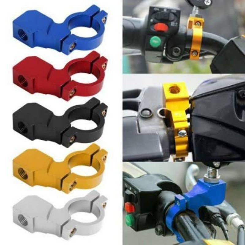 BREKET SPION IMPORT Harga Sepasang Breket Spion Bracket Dudukan Spion Kiri kanan Cnc Universal Drat 