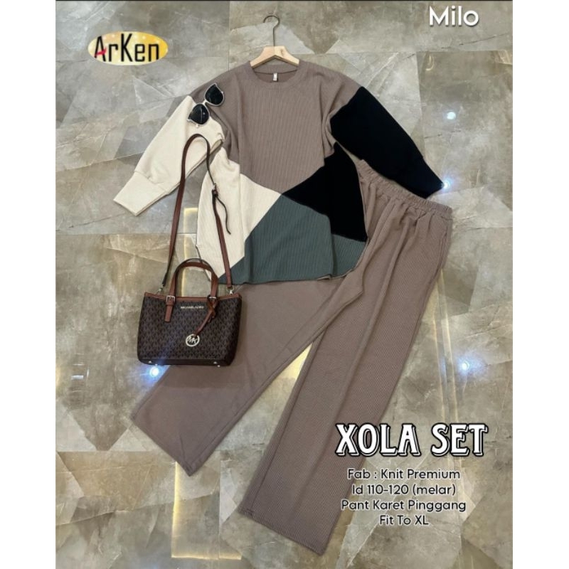 SETELAN WANITA FAB KNIT PREMIUM // XOLA SET ORI ARKEN