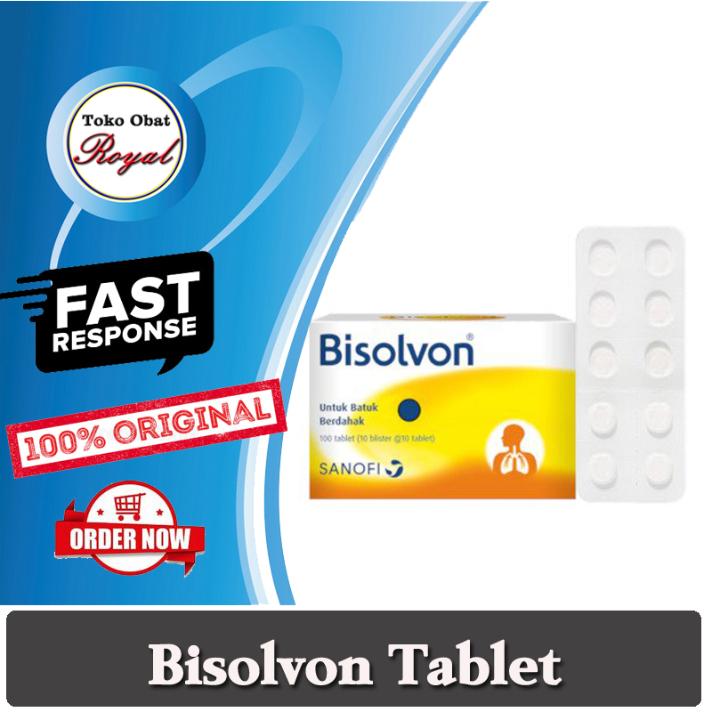 Bisolvon Tablet Obat Batuk Pengencer Dahak