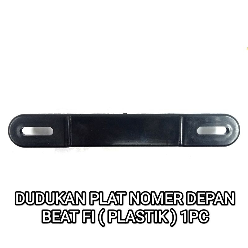 Dudukan Plat Nomer Depan Beat Fi (Plastik) - Pangkon Bracket Breket Braket Pelat Nomor Nopol Bagian 