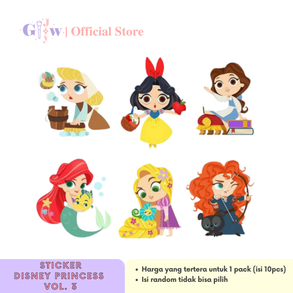

A6086 STICKER 10PCS (DISNEY PRINCESS VOL. 3) anti air notebook scrapbook label tempel motif kartun superhero super hero unik lucu atk alat tulis kantor murah viral termurah kartun komputer leptop handphone hp smartphone koper laptop snow white disney