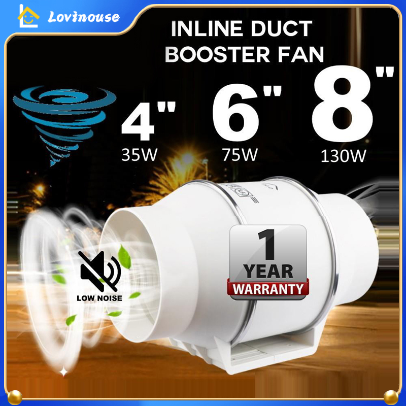 4 "6" 8 "Kipas Angin Buang Diam Ekstraktor dinding jendela toilet mountable Exhaust Fan tekanan meni