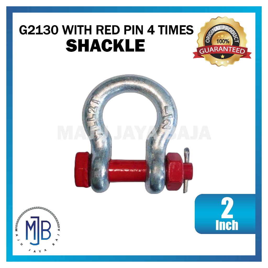 Shackle With Red Pin 4 Times G2130 - 2''