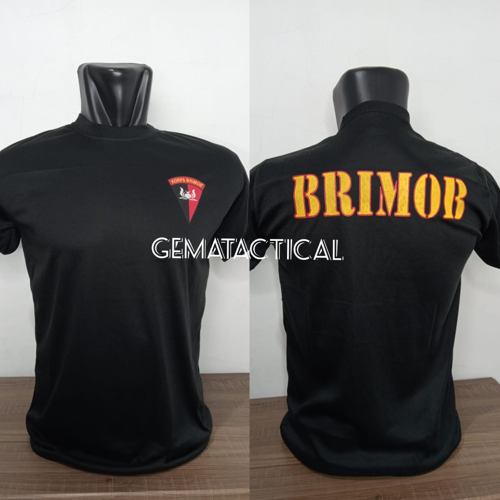 Kaos Dalam Brimob / Kaos Brimob / Kaos Tactical / Kaos Brimob Hitam Hijau Coklat / Kaos PE Brimob