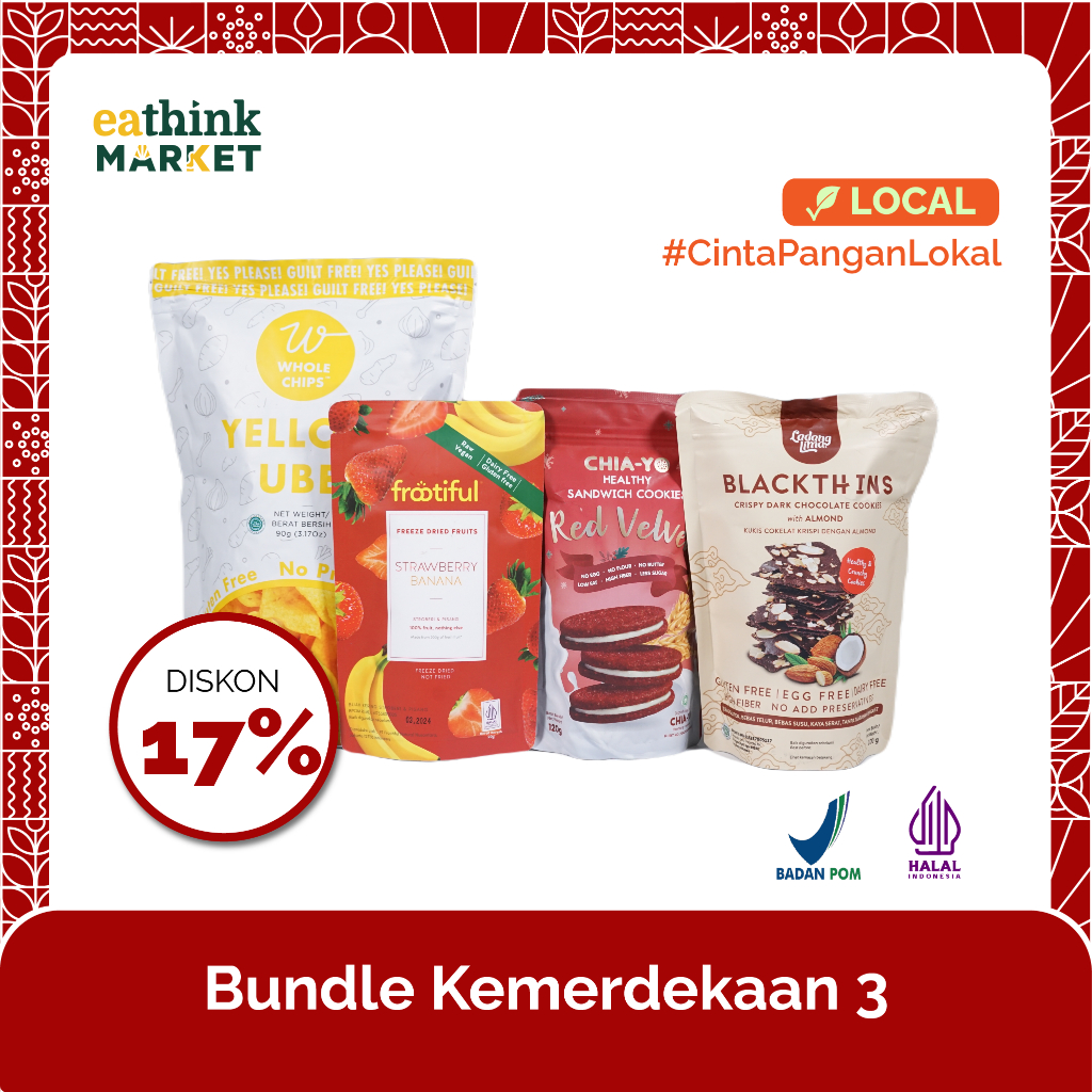 

Bundle Kemerdekaan Snack Camilan Sehat Bebas Gluten Lokal Halal