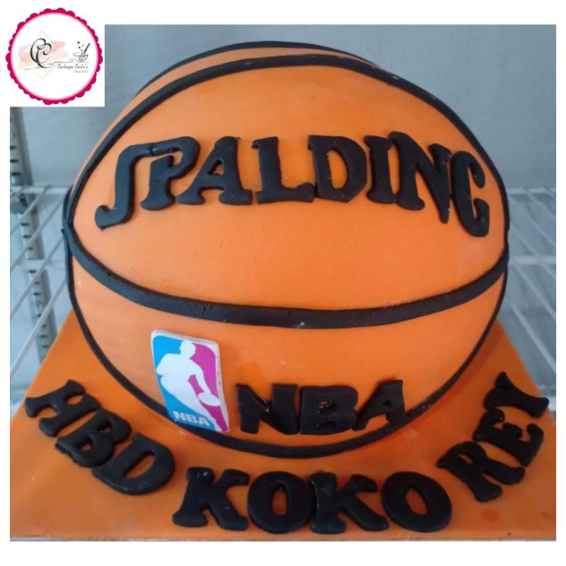 Kue Ulang Tahun Bola Basket / Basket Ball Cake / Kue Ultah Bola Basket