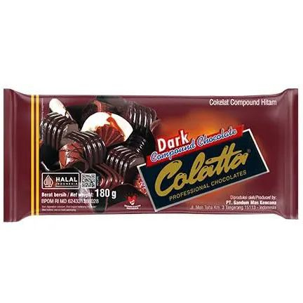 

Colatta Dark Chocolate 180gr / Colata Compound Cokelat Batang