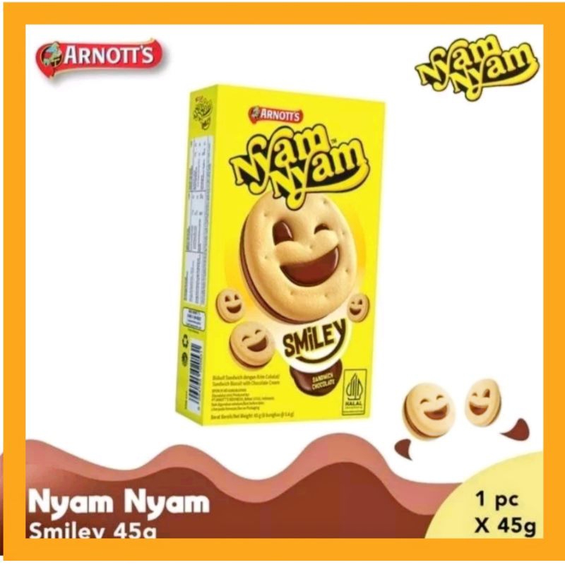 

Arnott's Nyam Nyam Smile 45 gr