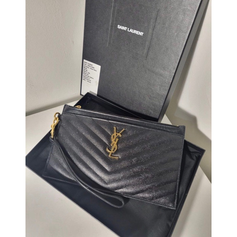 ysl wallet pouch large