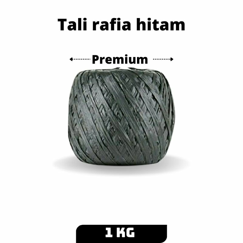 

tali rafia hitam 1 kg PREMIUM