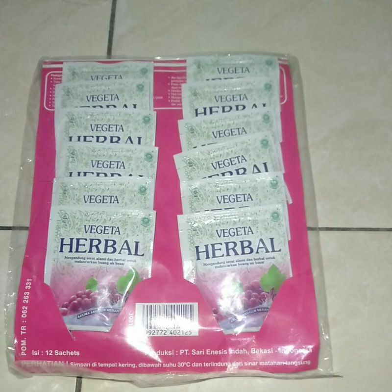 

Vegeta herbal 12 sachet/6sachet