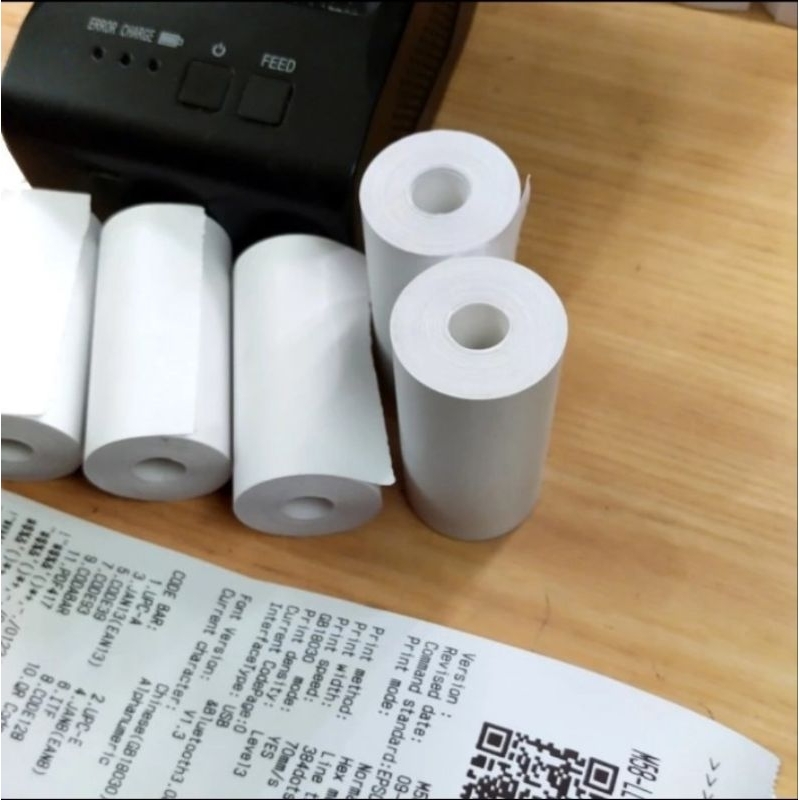 

kertas thermal 57x30 58x30 untuk printer mini bluetooth
