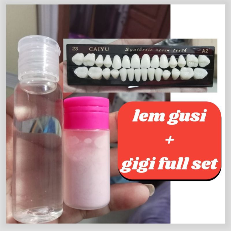 GIGI PALSU + LEM GIGI PERMANEN 30ML