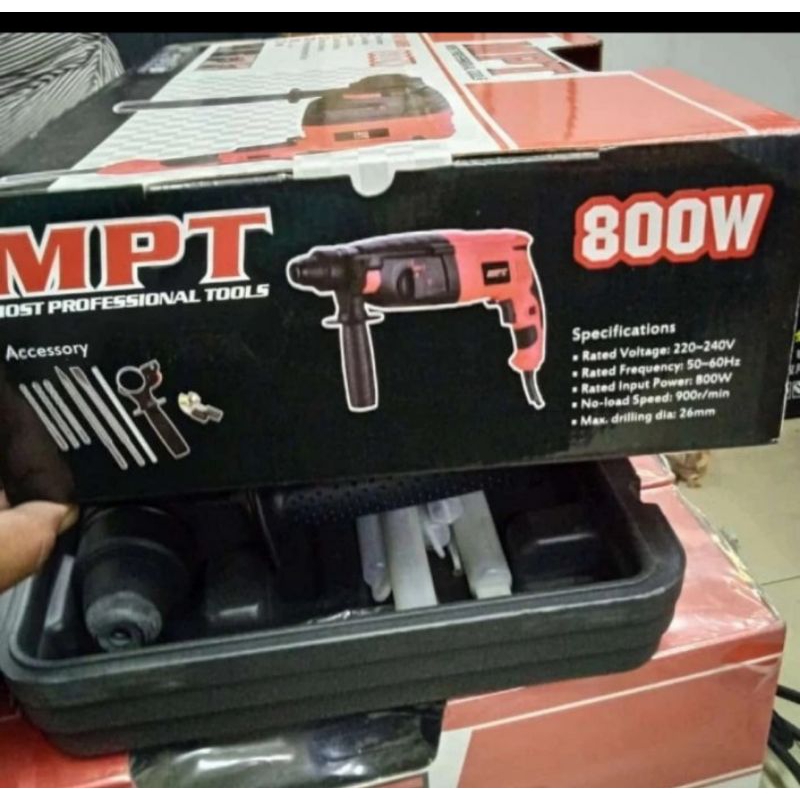 Mesin bor tembok beton Listrik 13 mm/impact drill 800W MID8006 MPT