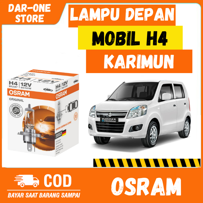 LAMPU DEPAN MOBIL H4 SUZUKI KARIMUN ORIGINAL OSRAM
