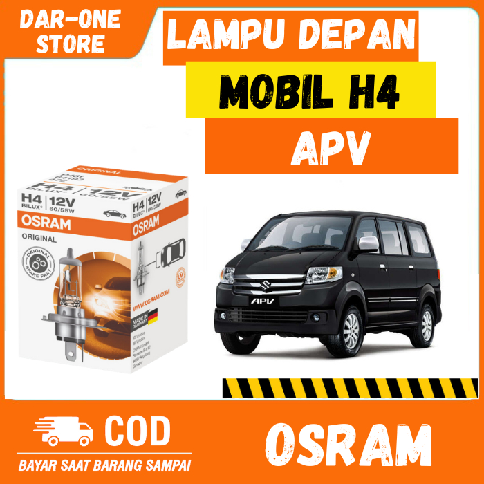 LAMPU DEPAN MOBIL H4 SUZUKI APV ORIGINAL OSRAM