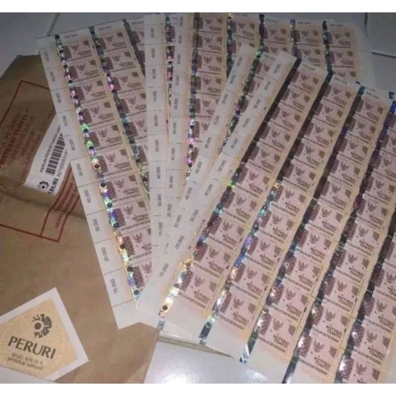 

Materai / Meterai 10000 Original Asli 100% Pos Indonesia