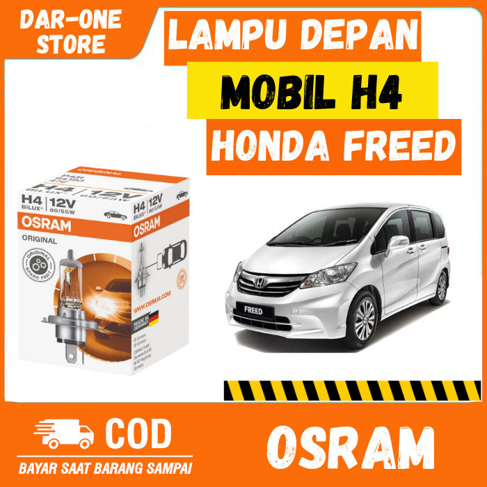 LAMPU DEPAN MOBIL H4 HONDA FREED ORIGINAL OSRAM