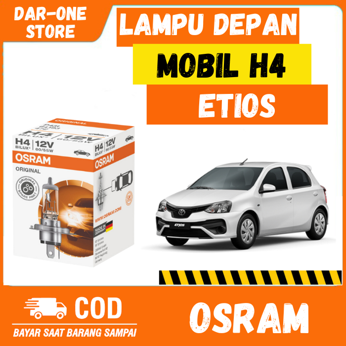 LAMPU DEPAN MOBIL TOYOTA ETIOS ORIGINAL OSRAM