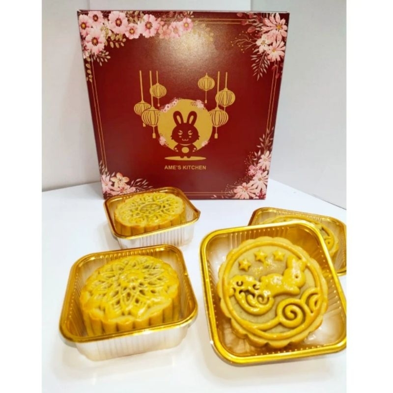

Less sugar Mooncake moon cake kue bulan Halal Ame Lim kotak ekonomis