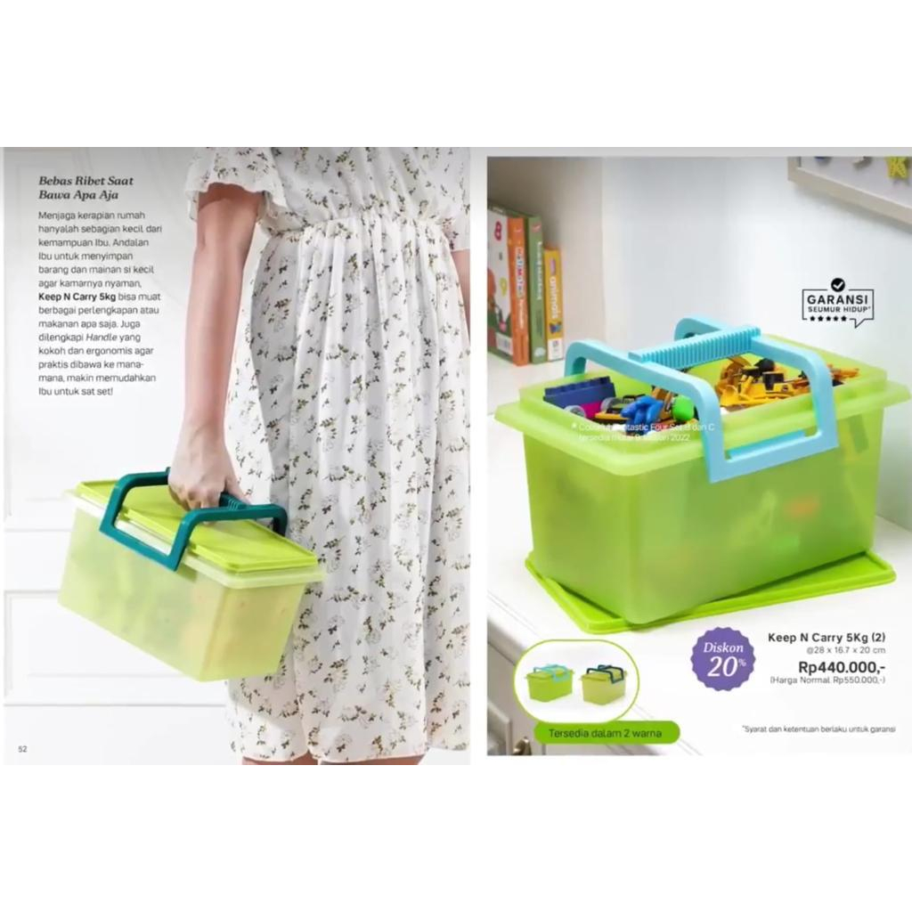 Tupperware Keep N Carry 5kg 2pcs Promo Agustus 2023