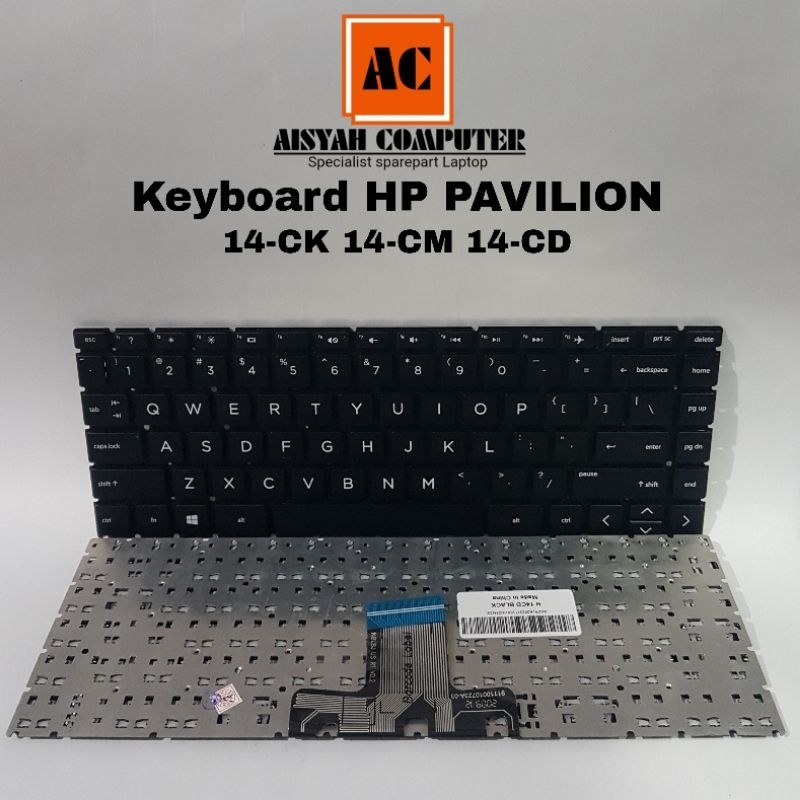Keyboard HP PAVILION 14-CK 14-CM 14-CD - BLACK (Socket pendek)