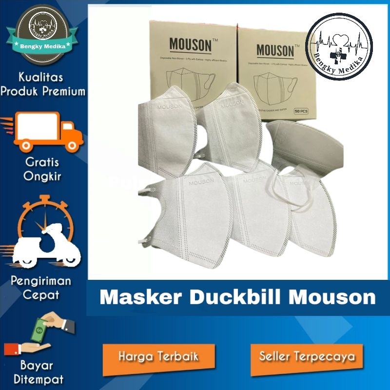 Masker Duckbill Mouson Isi 50 pcs  Mouson Duckbill