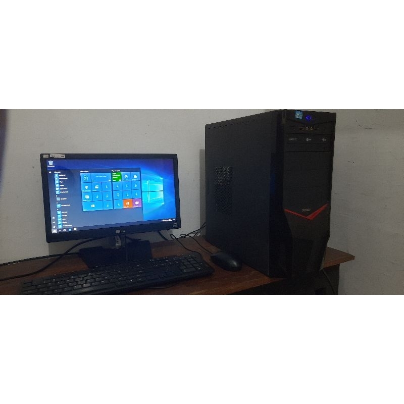 PC komputer Core i5 Ram 4gb monitor Fulset