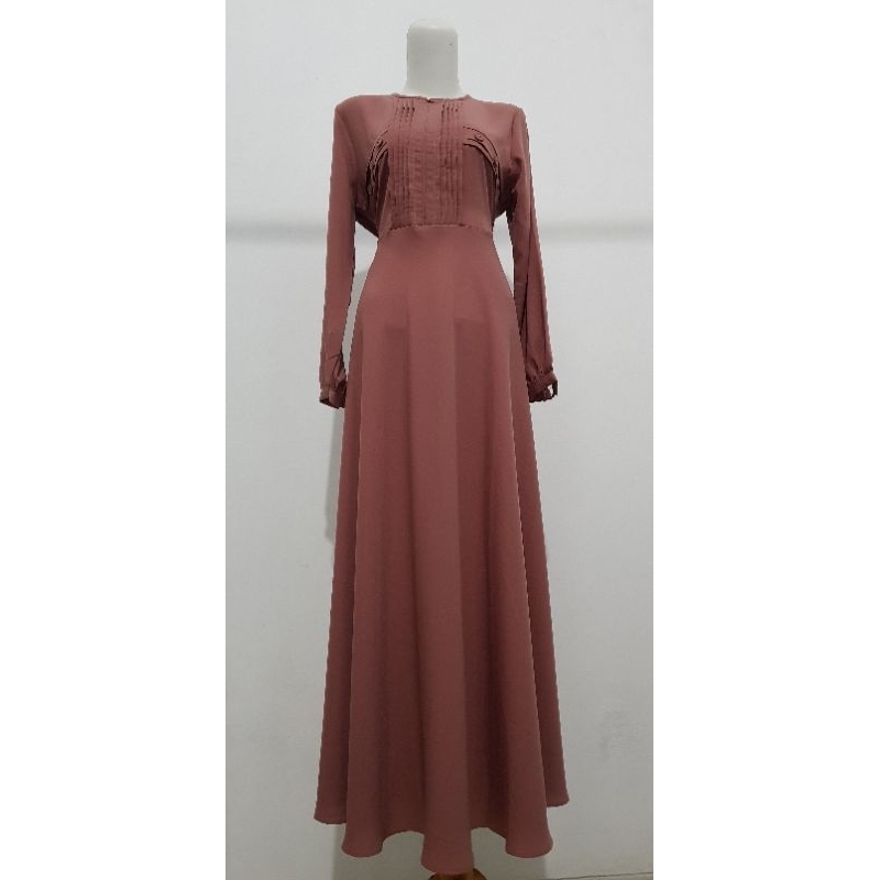 Dress panjang terbaru fashion wanita cantik mrk Zenas